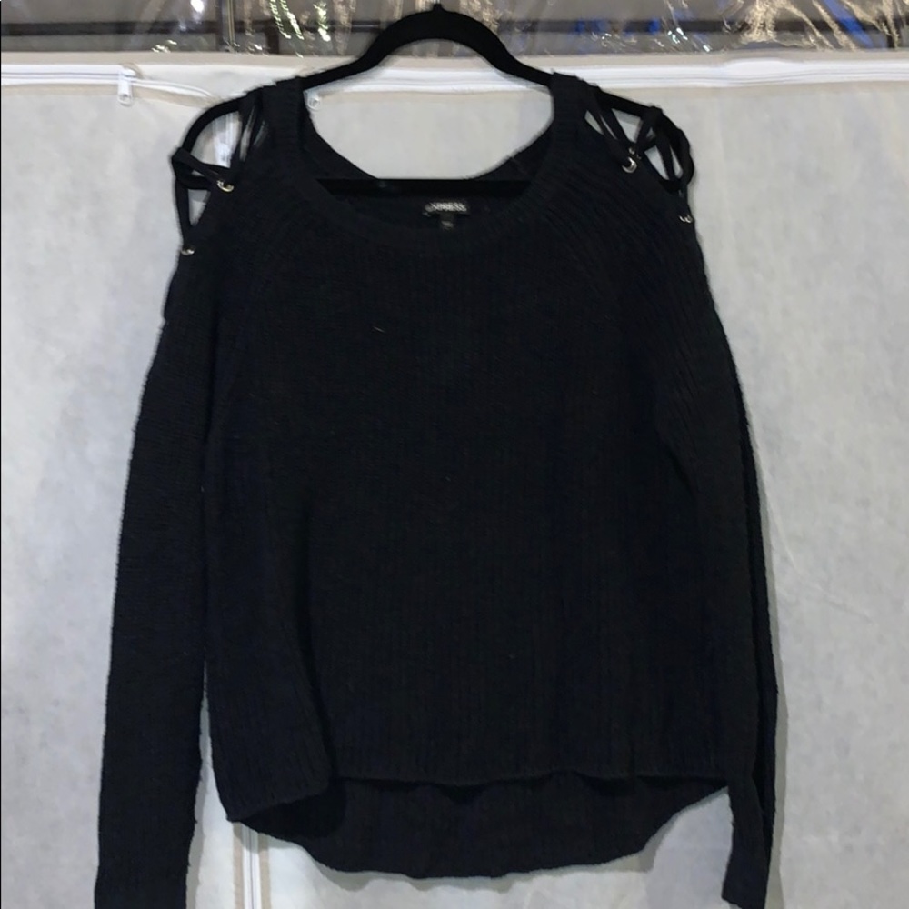 Express Black Sweater Size L